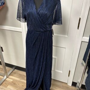 Elegant Navy Blue Evening Dress